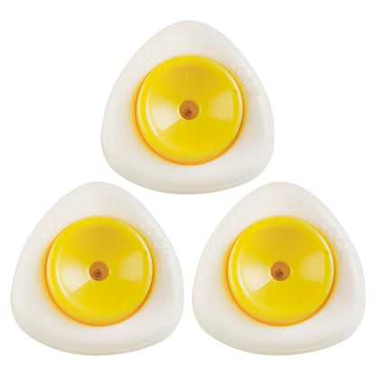 Egg Piercers for Raw Eggs, Egg Hole Poker Egg Separator Tools for Kitchen Gadgets for Hard Boiled Eggs Simple Egg Punchers Piercer with Retractable and Sharp Pin 3 Pack, Yellow