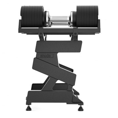 SNODE AD80 Adjustable Dumbbell Set 80LBS (Pair) with Dumbbell Rack, Strength Equipment for Home Gym for Men and Women
