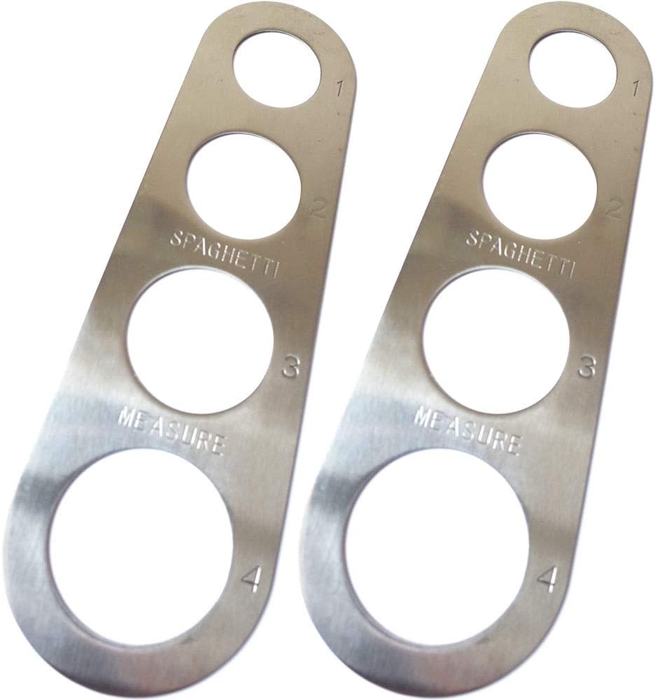 Stainless Steel Spaghetti Pasta Measurer | Portion Control Tool | 2 Pack Cooking Gadgets
