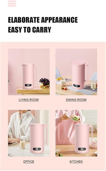 Mini Electric Soybean Milk Maker, Automatic Soy Milk Machine, Fruit Juicer, Food Blender, 110V, 350ml