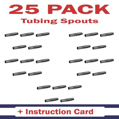5/16" Stainless Steel Maple Tubing Spouts – Premium Tapping Spiles for Collecting Sap & Making Maple Syrup (25)