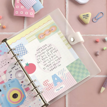 Monolike Plan Pattern Sticker Pack (102Pcs) - Variety Pack, Journal, Scrapbook, Fancy Sticker, Paper