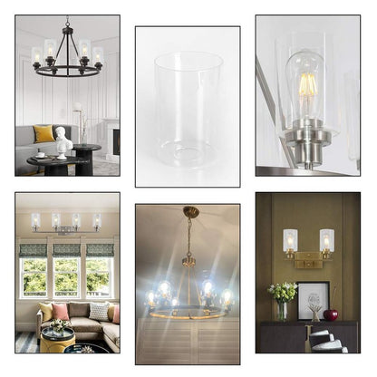 MELUCEE Clear Glass Lamp Shade Replacement 1 Pcs
