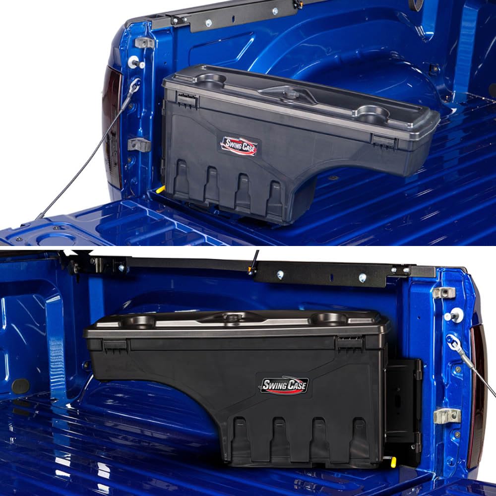 UnderCover SwingCase Truck Bed Storage Box | SC203D | Fits 2015 - 2020 Ford F-150 Drivers Side, Black