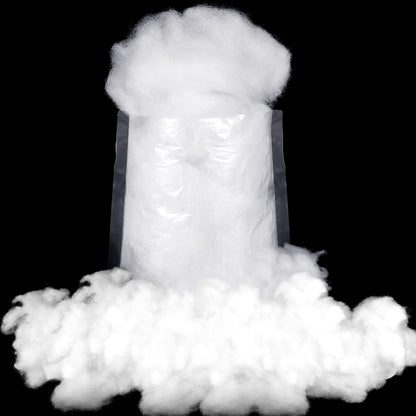 Riakrum Fake Snow Decor - Artificial Fluffy Fiber Stuffing for Tree Covering | 60g White Snow