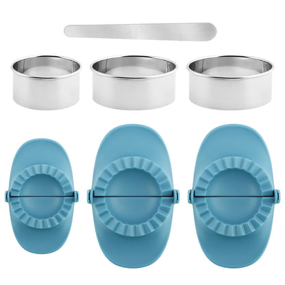 Empanada Maker Press, Dumpling Making Tools, Dumplings Maker Set with Dough Cutter, Empanadas Press Mold, Dumpling Mold Machine Making Dumplings Easier