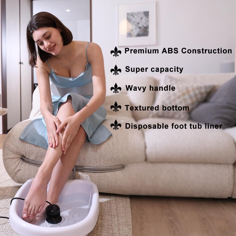 Vitaciti Professional Ionic Foot Bath Basin Tub Perfect for Birthday for All Detox Foot Soak Machines Heavy Duty Tub,Feet Massage Tube for Soak, or Detox