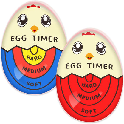 1 1 Lasubst Egg Timer that Goes in Water for Soft Medium Hard Boiled Eggs, Red Tricolor