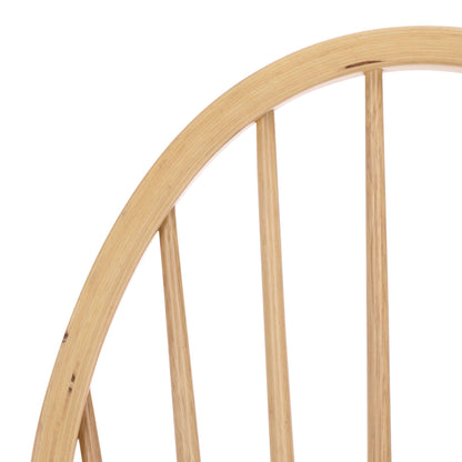 SAFAVIEH Furniture - Wendall Chair Set of 2 - Natural Solid Wood - Windsor Style High Back Spindle Chair - Ideal for Dining Room, Kitchen, 18" Seat Height (DCH8509B-SET2)