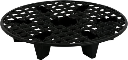 GROWDOTS 13-Inch 4-Count Natural Pot Elevators for Plants Indoor-Outdoor Stand for Plastic Fabric Pots Elevator Saucer