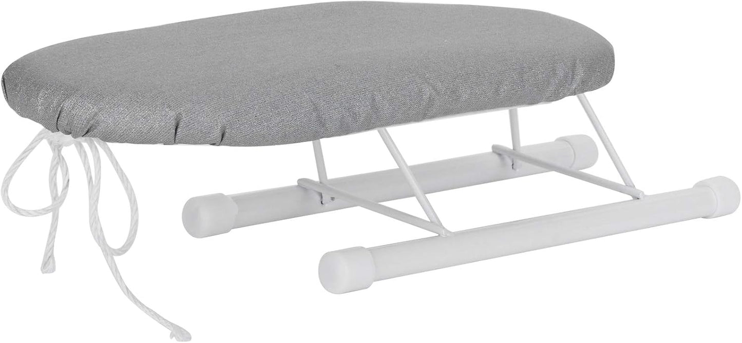Tabletop Ironing Board with Folding Legs, Portable Mini Countertop Ironing Board, Extra Wide with Cotton Cover