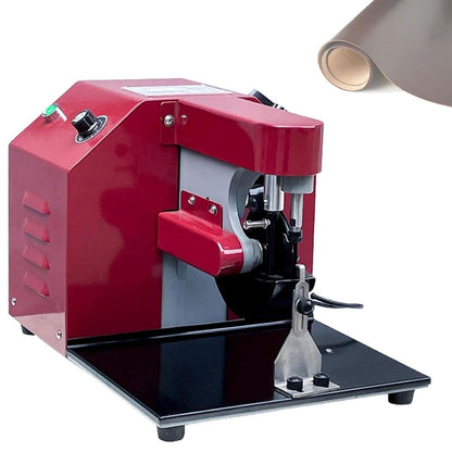 50W Professional Leather Edge Dye Tool, Electric Leather Edge Oiling Machine with Adjustable Thickness, Edging Coat Machine Kit, Dual Speed Control for Leathers Working Treatment