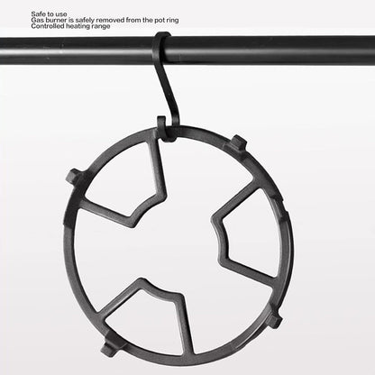Cast Iron Wok, Non Slip Black Cast Iron Stove Rack for Frying Pans, Craft Pans, Carbon Steel Pans