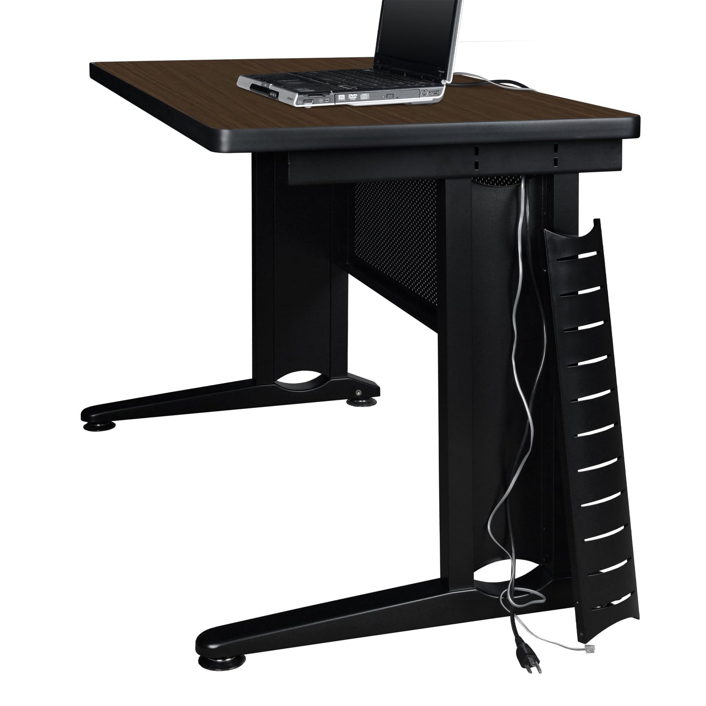 Regency Fusion 66 x 72 in. L Shaped Desk with Double Pedestal Drawer Unit- Neo Walnut