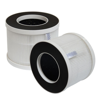 PUREBURG Replacement Filter Compatible with Happi KJ80 My Happi Air Purifier, H13 True HEPA and Activated Carbon Multi-Layer Filtration, Pack of 2