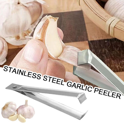 Fish Bone Tweezers Set, Stainless Steel Garlic Peeler Tool, Peeling Clip for Cooking Vegetables