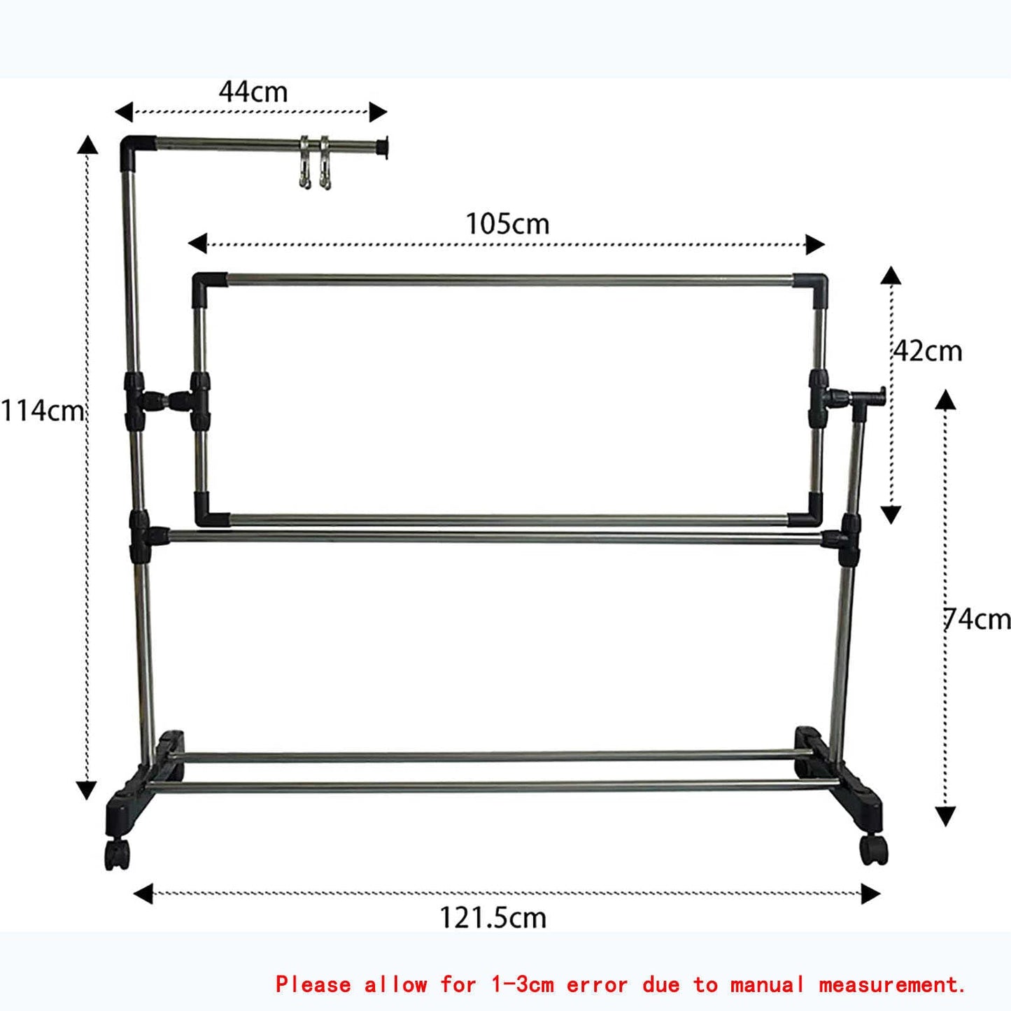 Adjustable Needlework Floor Frame for Art Craft Sewing - Standing Embroidery Lap Table and Cross Stitch Craft Stand, Ideal Holder for Crafting Enthusiasts.