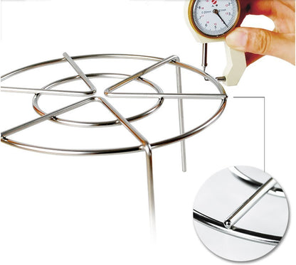 Steam Rack,Steaming Rack Stand,Steamer Basket,Heavy Duty Stainless Steel Metal Multi-function By Meleg Otthon (5.9" Diameter X2.7"High)