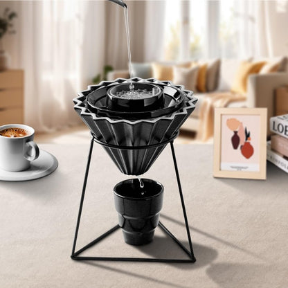 CAFEMASY Pour Over Coffee Drip Assist - V60 & Cone Coffee Filter Accessories for Even Brewing