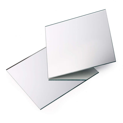 Suwimut 50 Pack Square Glass Mirror Tiles, 4x4 Inch Small Decorative Glass Mirror Squares Bulk for Table Centerpieces, Crafts, Wall, Mosaics, DIY Home Projects, Decorations