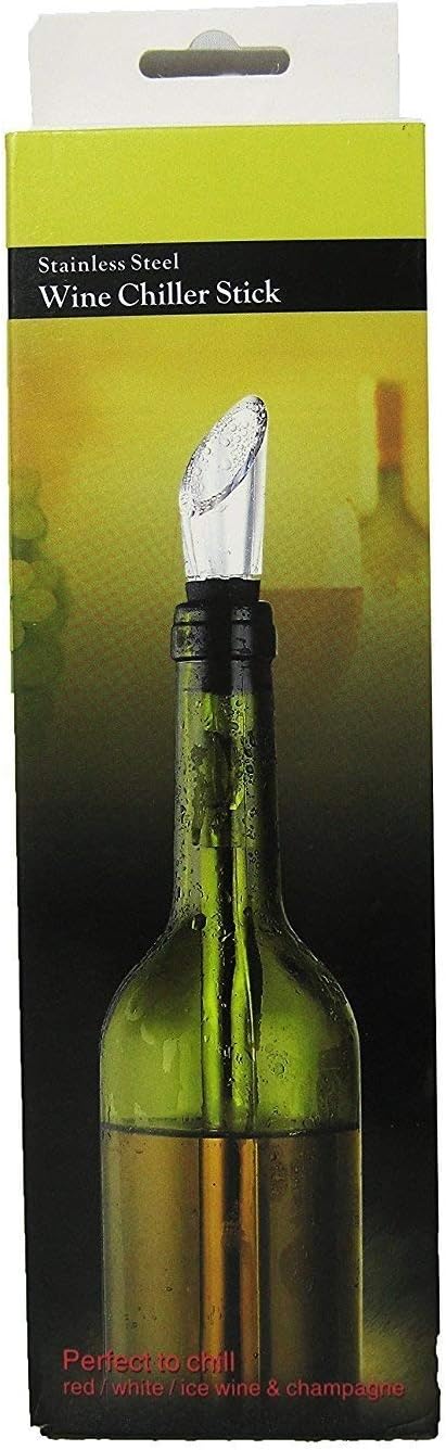 Keep your WINE COLD! 3-in-1 Wine Chiller Stick, Stainless Steel Wine Bottle Cooler, Freezer Stick with Aerator and