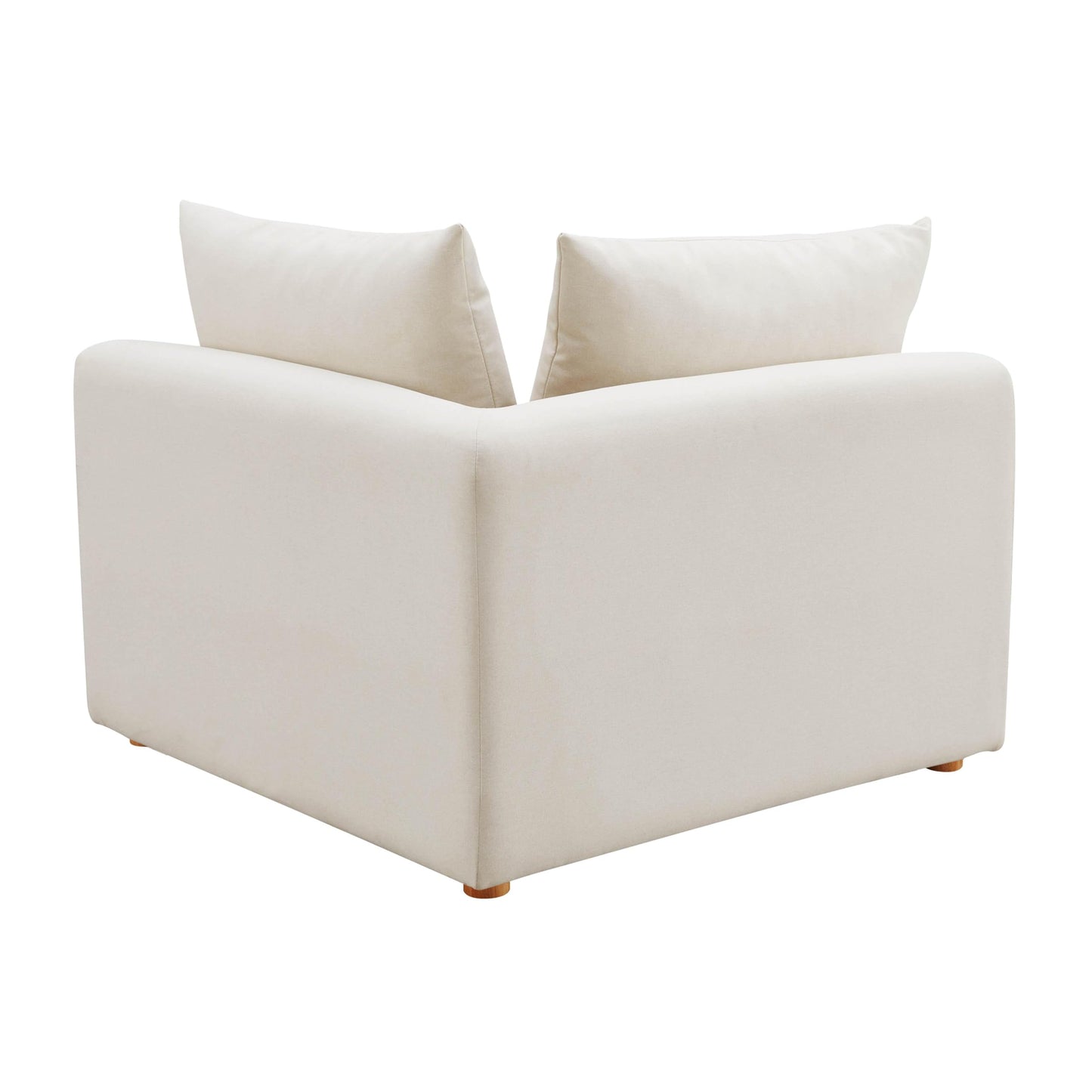 Tov Furniture Hangover Cream Linen Modular Corner Chair
