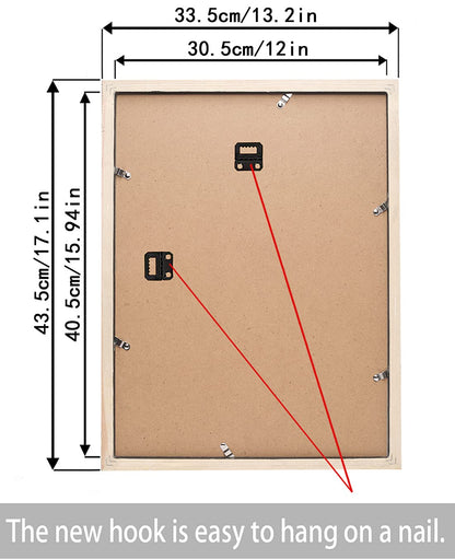 ZZFQXZ 12x16 Frames for Diamond Painting 30x40cm Diamond Art Frame Display Picture 10x14inch/25x35cm with Mat, 12x16inch/30x40cm Solid Wood Frame Black (ZK002