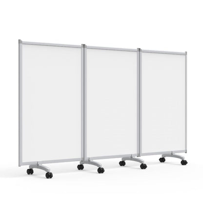 Luxor MB9152WW 3-Panel Mobile Magnetic Whiteboard Room Divider