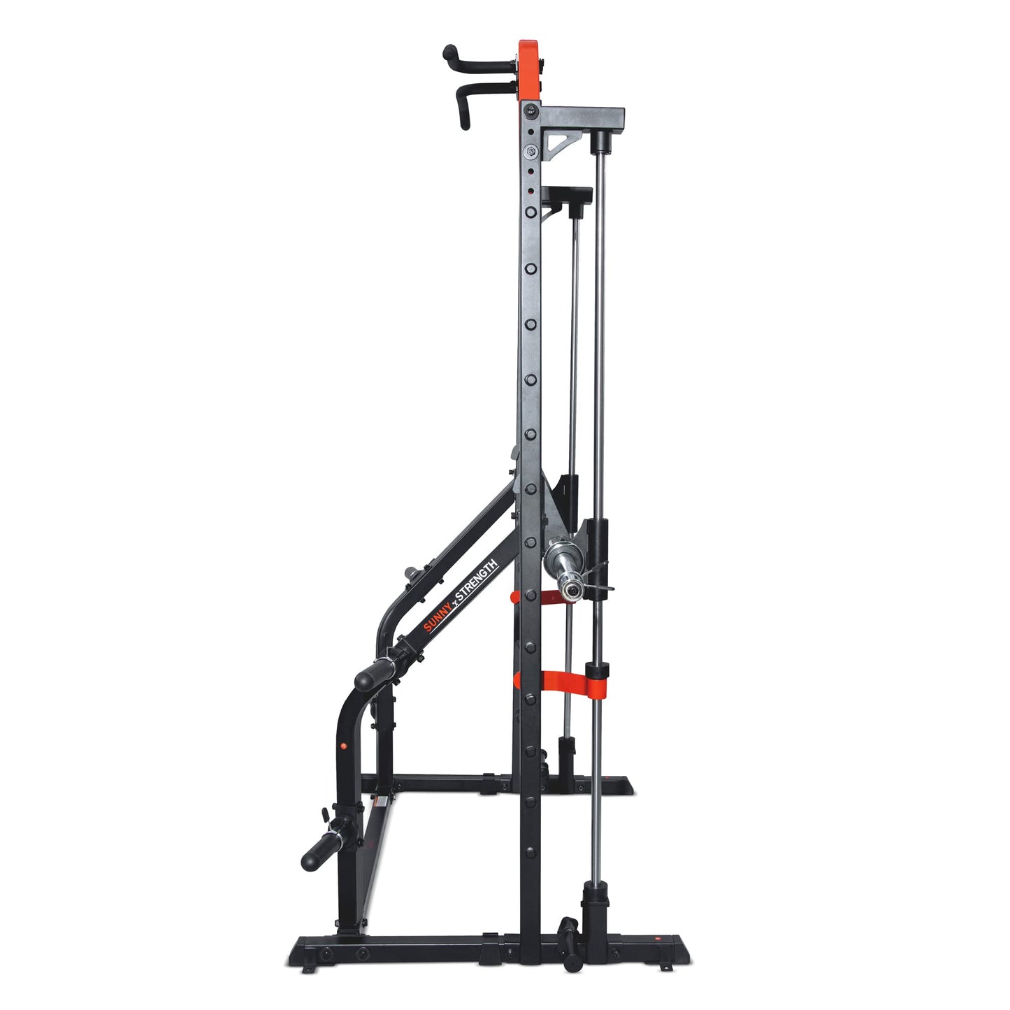 Sunny Health & Fitness Premium Squat Smith Machine - 3 in 1 Multifunction Power Rack with Adjustable Pull Up Bar for Home Gym – SF-XF920021
