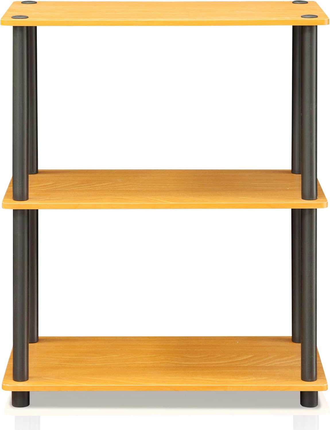 Industrial Style Marble White Side Table with Ample Storage