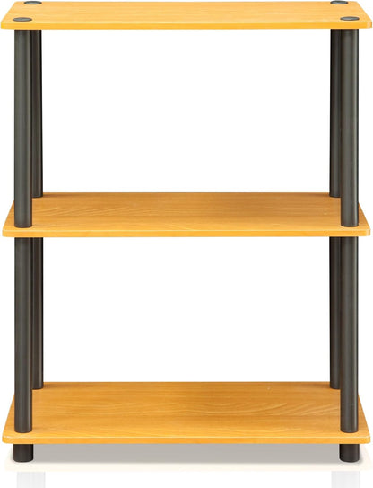 Industrial Style Marble White Side Table with Ample Storage