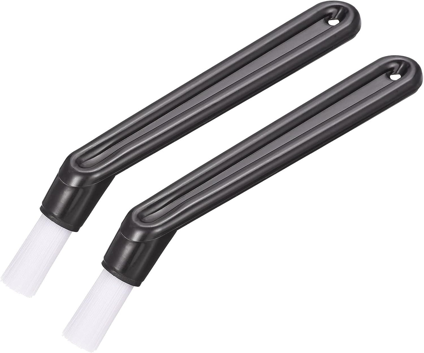 MECCANIXITY Coffee Machine Brush, 5.39" Length Black Nylon Head for Cleaning Espresso Machines, Pack of 2