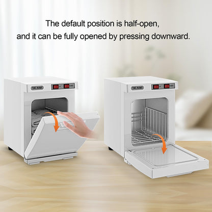 Towel Warmer Cabinet, 5L Hot Bath Towel Warmer Heating Use for Facial Spa, Hair Beauty, Salon Equipment and Home- Black