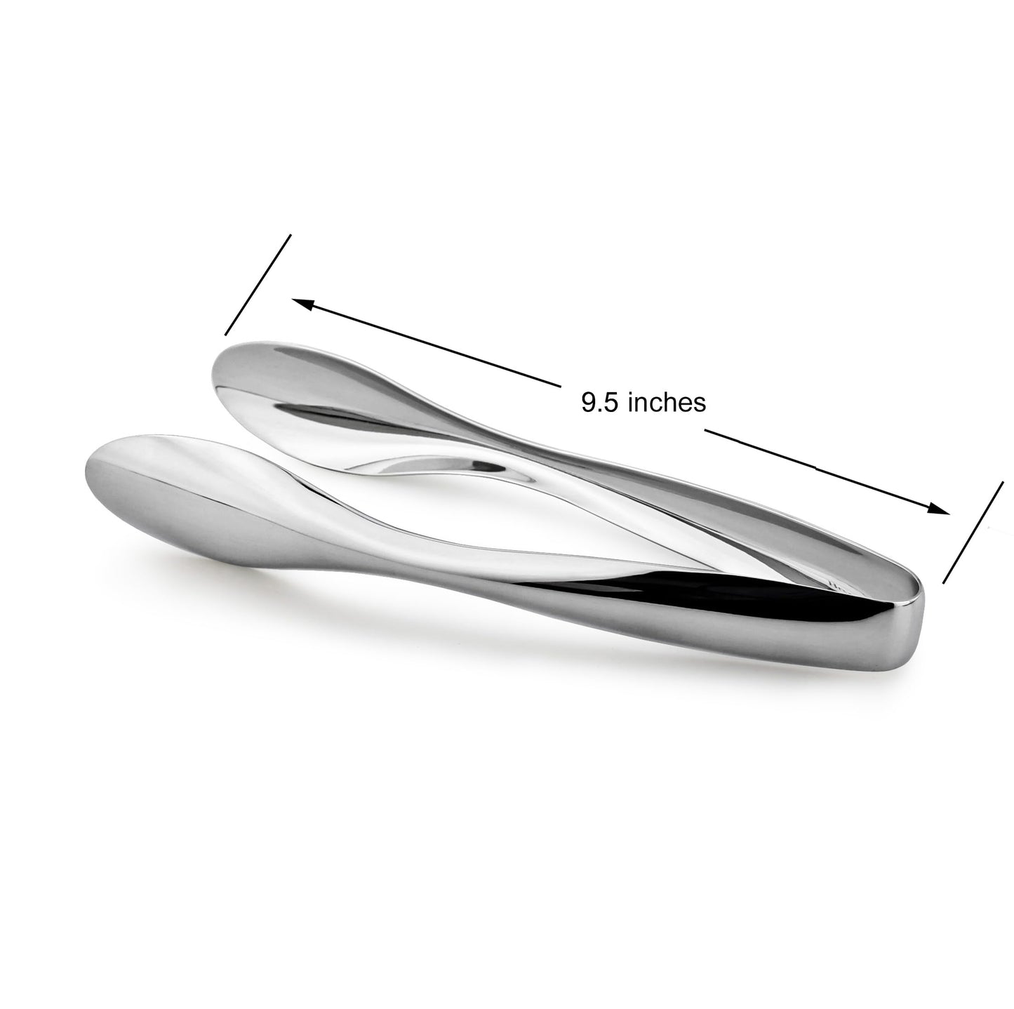 Cuisinox Polished Stainless Steel Serving Tongs, 9.5"