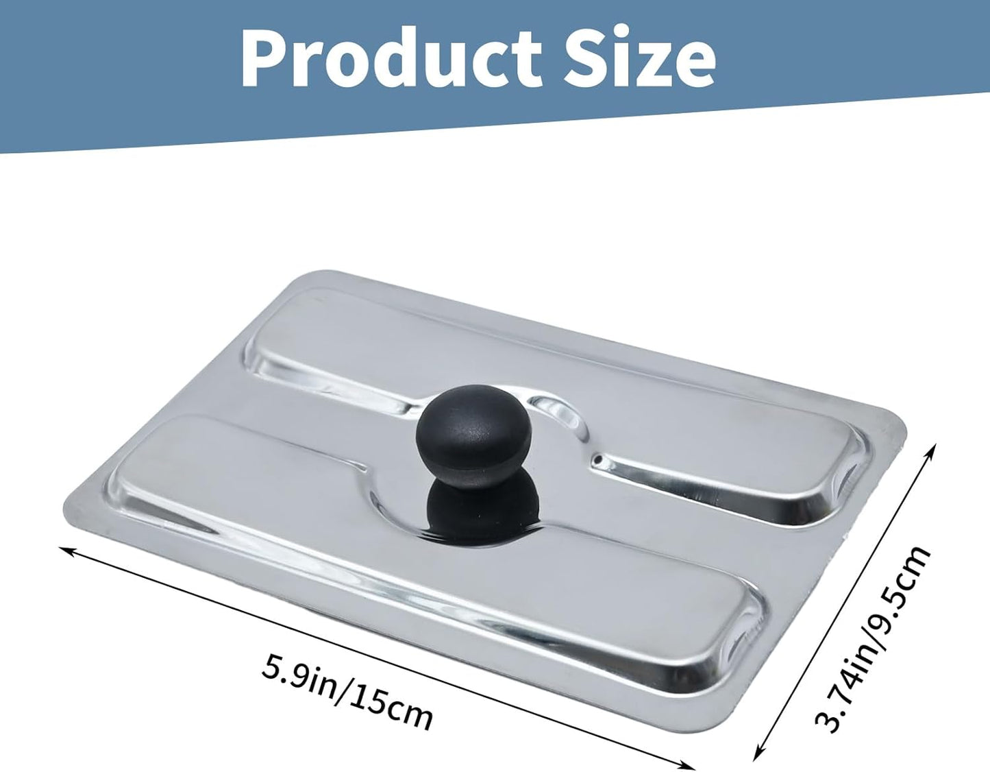 2pcs Toaster Dust Cover, Stainless Steel Top Cover, Electric Bread Maker Upper Cover for Bread Machine