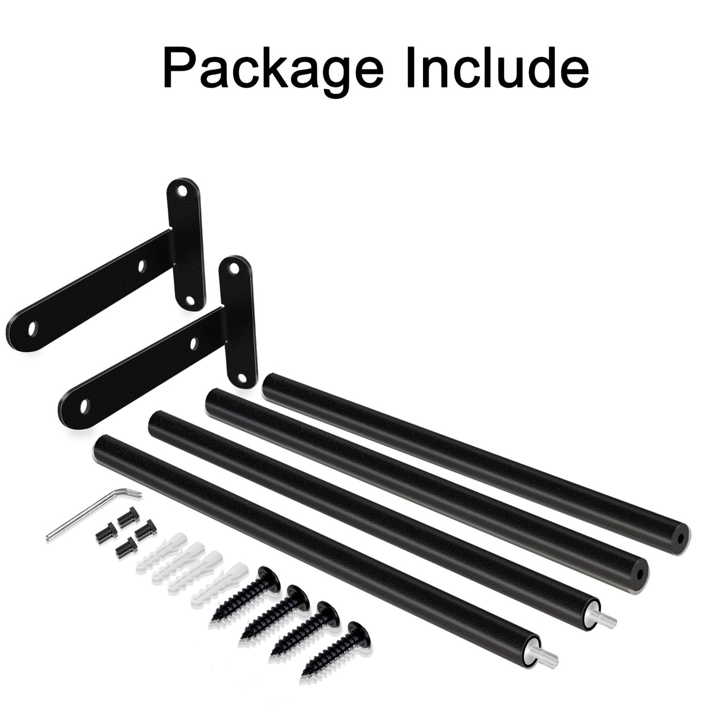 XEENEW Double Towel Bar, 24 Inch Towel Racks for Bathroom, Stainless Steel Bathroom Towel Holder, Towel Rack Wall Mounted Towel Hanger Towel Rod, Matte Black