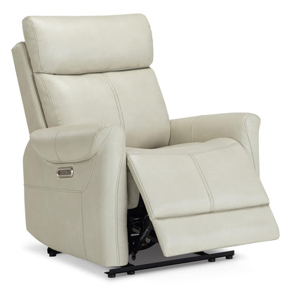 KISLOT Leather Recliner Chair for Adults Wall Hugger RV Recliner with USB Charging Ports Electric Power Reclining Sofa for Living Room Home Theater Seating Bedroom