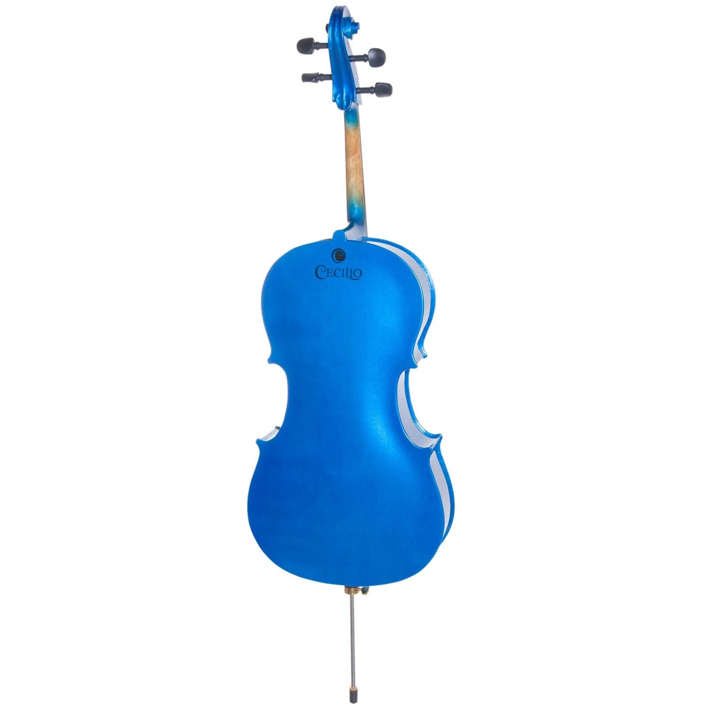 Cecilio- Musical Instrument for Beginners - 4/4 Full Size Cellos Kit with Bow, Stand, Bag - Stringed Music Instruments for School Orchestras, Performances,Blue