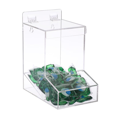 Sumnacon Acrylic Dispenser-Countertop Storage Container for Candy Shoe Covers Golves Hairnets Earplugs,Clear Laundry Pod Dispenser with Lids,Functional Wall Storage Dispenser for Laundry Room Pantry