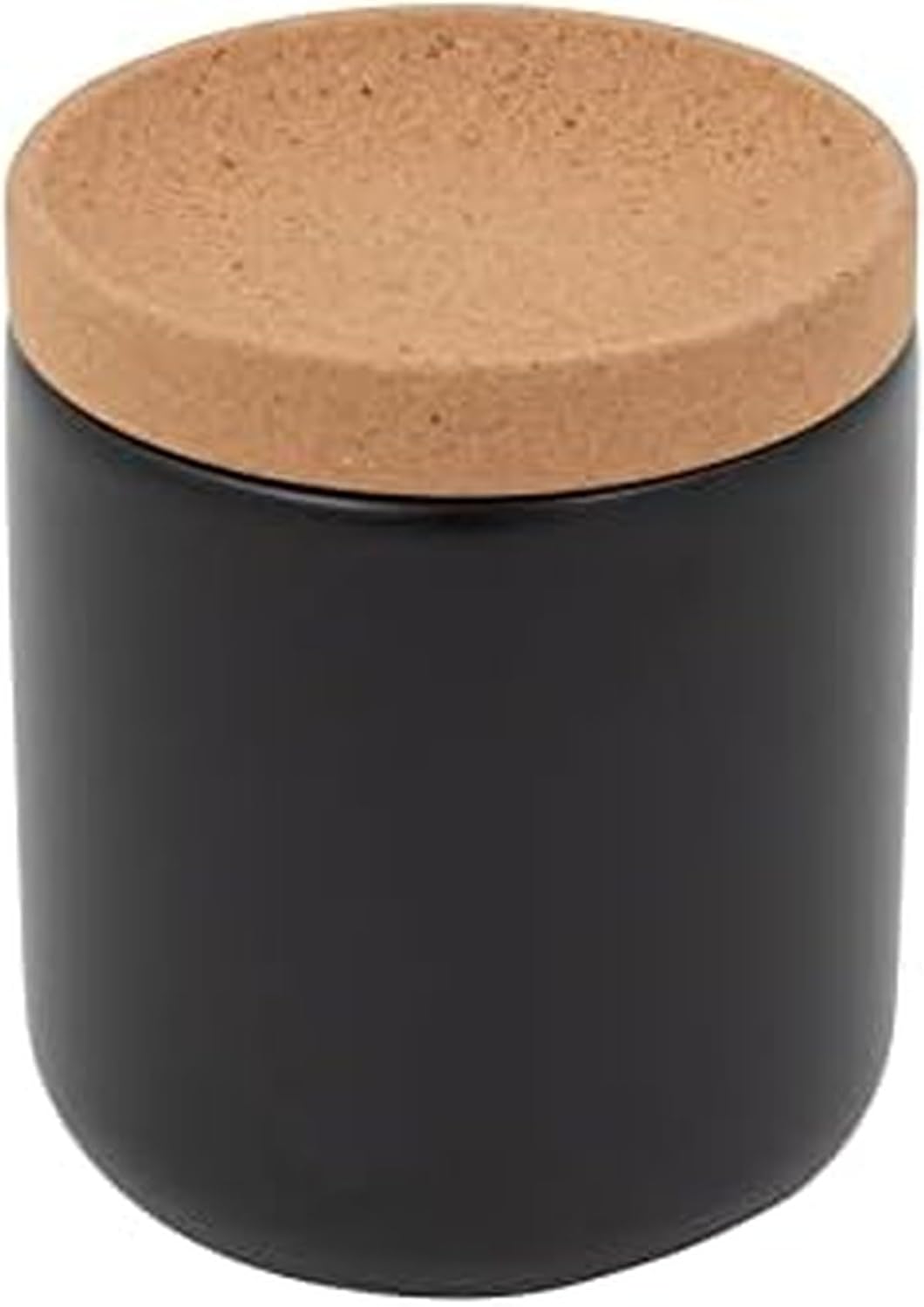Ceramic and Cork Breathable Garlic Keeper to Allow Air Flow for Freshness, Stackable Space Saving Cork Lid, Natural