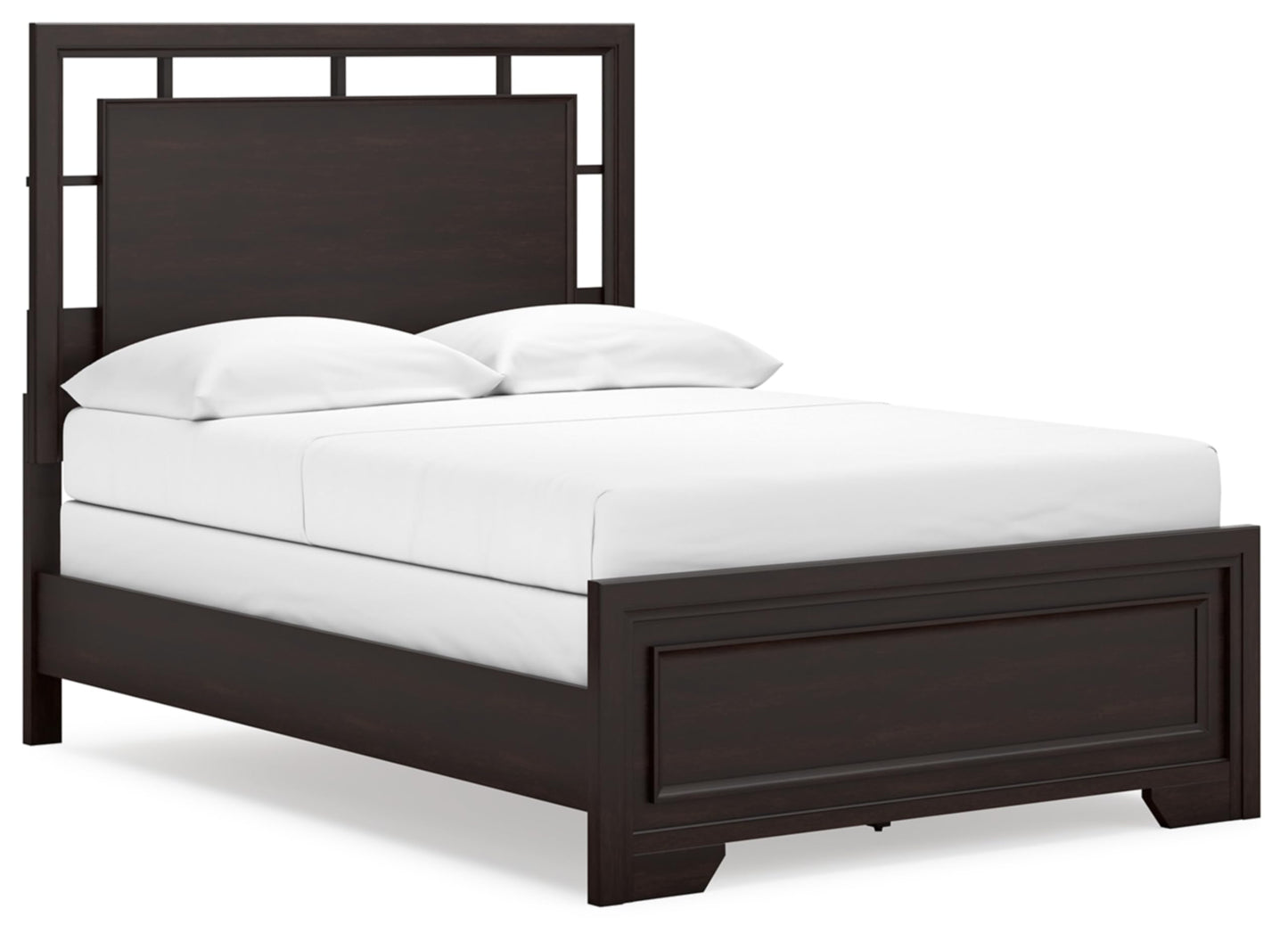 Signature Design by Ashley Covetown Traditional Full Panel Bed, Foundation or Box Spring Needed, Dark Brown