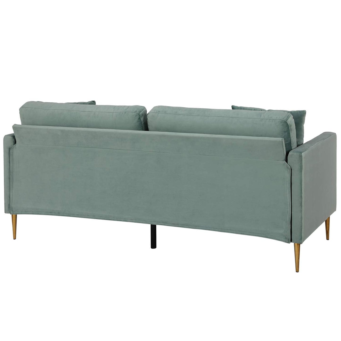 CosmoLiving by Cosmopolitan Highland Sofa Couch with Pillows, Green