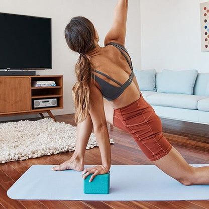 Manduka Begin Yoga Mat 68" - 5mm Cushioning | Comfortable, Lightweight & Reversible with Alignment Stripe | Budget-Friendly | 68 x 24 inches