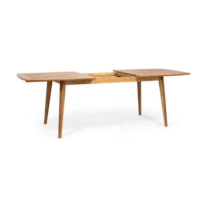 Christopher Knight Home Stamford Outdoor Acacia Wood Expandable Dining Table, Teak
