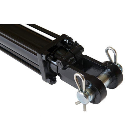 Magister Hydraulics Double Acting Hydraulic Cylinder - AG Tie-Rod Hydraulic Cylinder 2500 PSI Agriculture Standard 3" bore 18" Stroke (3x18)