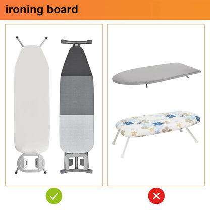 ORLESS Over The Door/Wall Mount Ironing Board Hanger, Laundry Room Iron and Ironing Board Caddy Storage Holder (White)