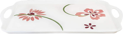 Durable Rectangular Melamine Serving Tray in Classic Design