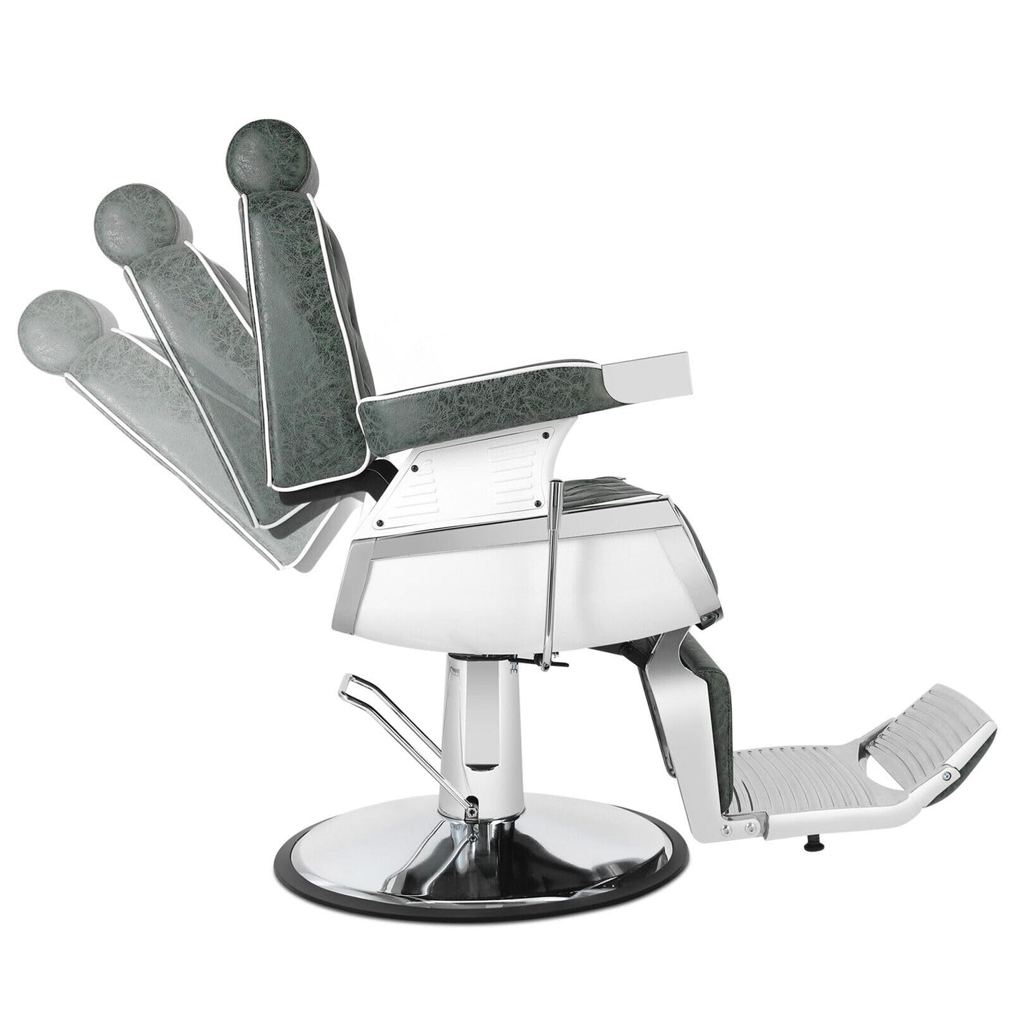 Artist hand Barber Chair Salon Chair Heavy Duty Hydraulic Recline for Hair Stylist Tattoo Salon Beauty Spa Chair Styling Equipment (Green)