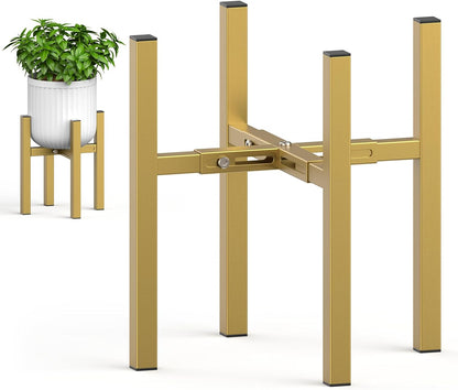 8-12 Inch 200lbs, 14.2 Inch 1 Pack) MUDEELA Plant Stand for Indoor and Outdoor: Adjustable Width Fits for Pots - Metal