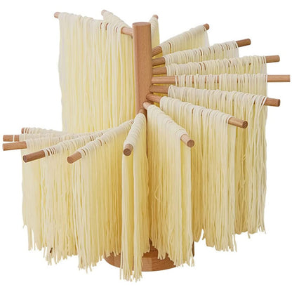 Kandishiex Pasta Drying Rack, 16-Arm Spaghetti Dryer Stand for Homemade Noodles, Quick Setup Kitchen Pasta Hanger for Fresh Pasta Drying and Storage